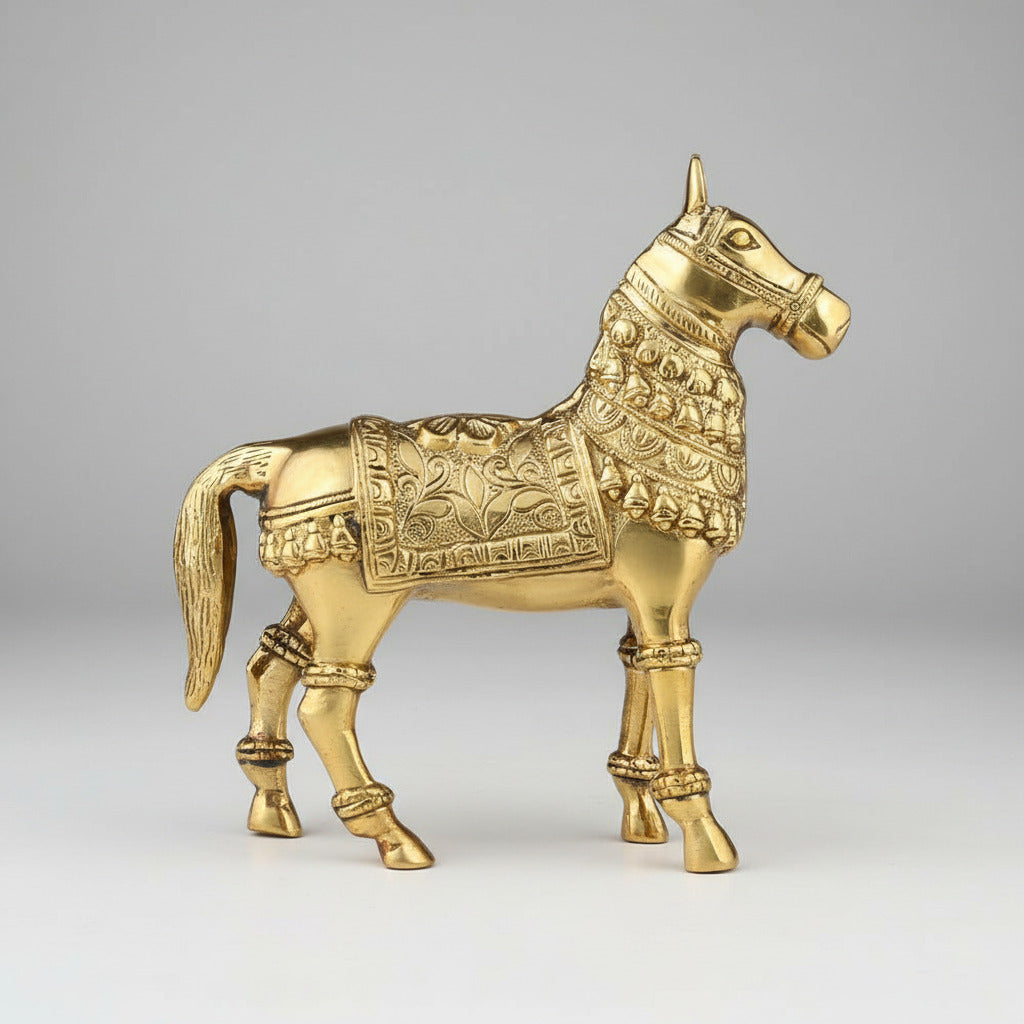 Designer Horse Brass Idol