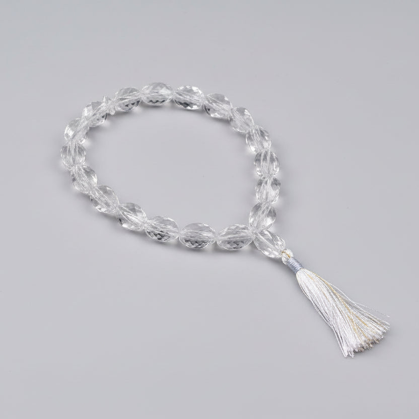 Crystal Twisted Faceted Mala-20 mm