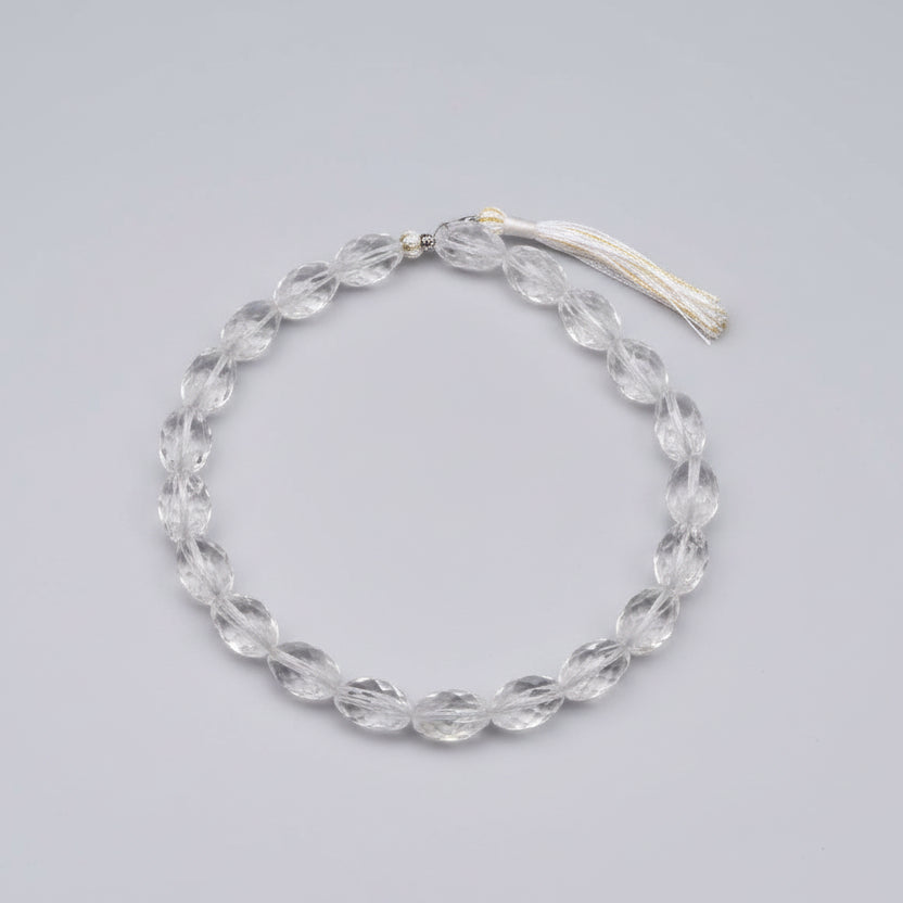 Crystal Twisted Faceted Mala-20 mm