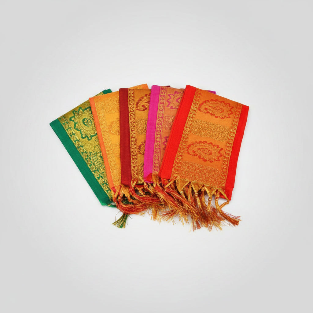 Angavastram Leaf design-Orange