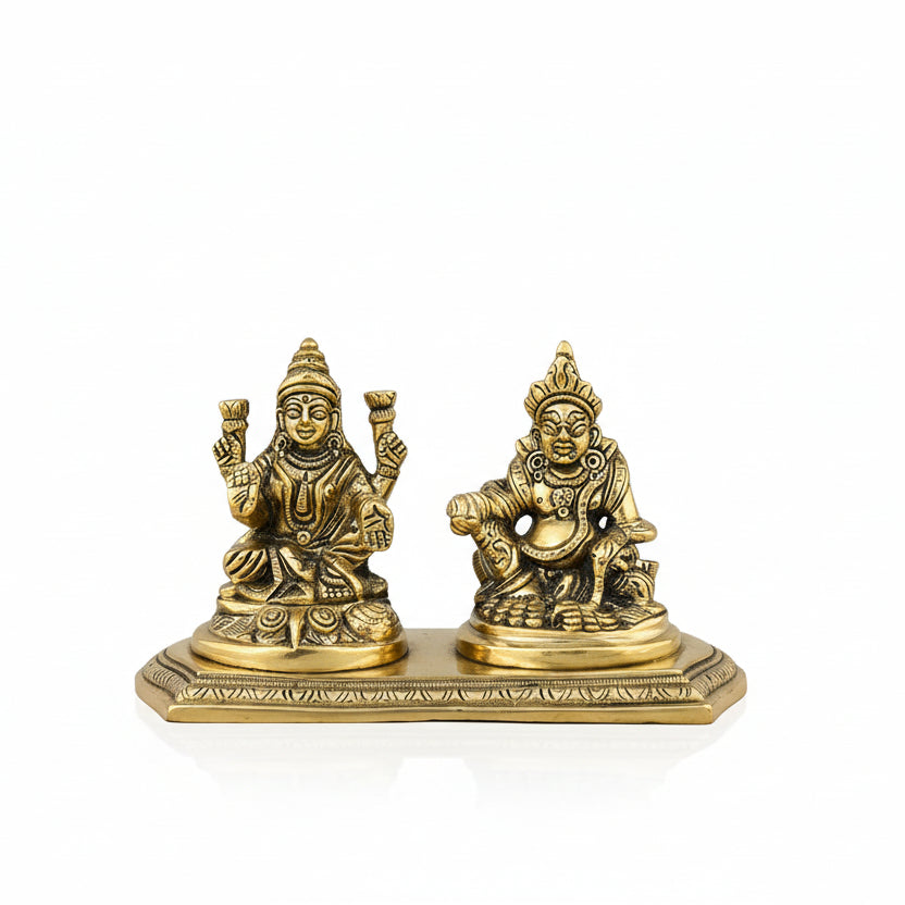 Laxmi Kuber Brass Statue