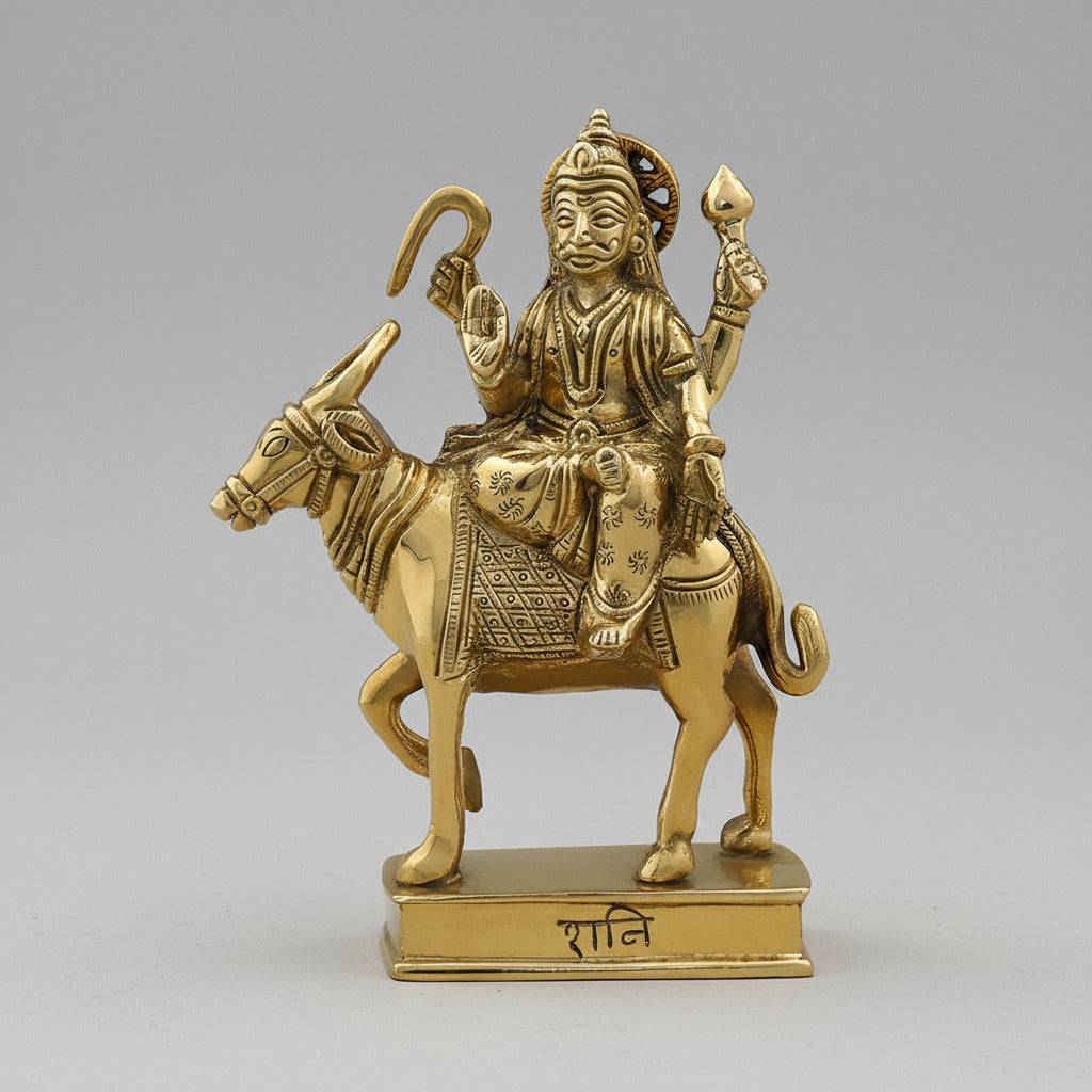 Saturn Shani Graha Brass Idol