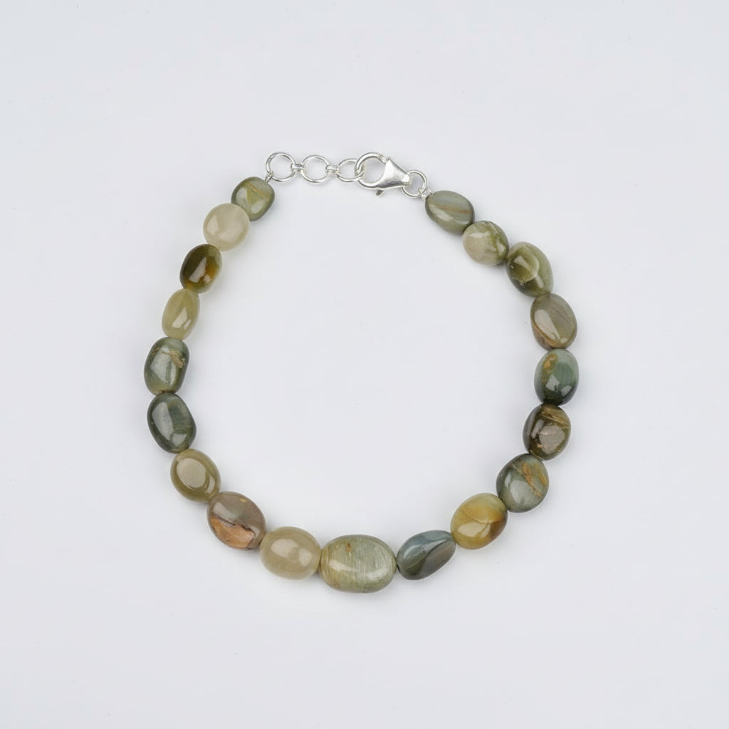 Cats Eye Oval Beads Bracelet