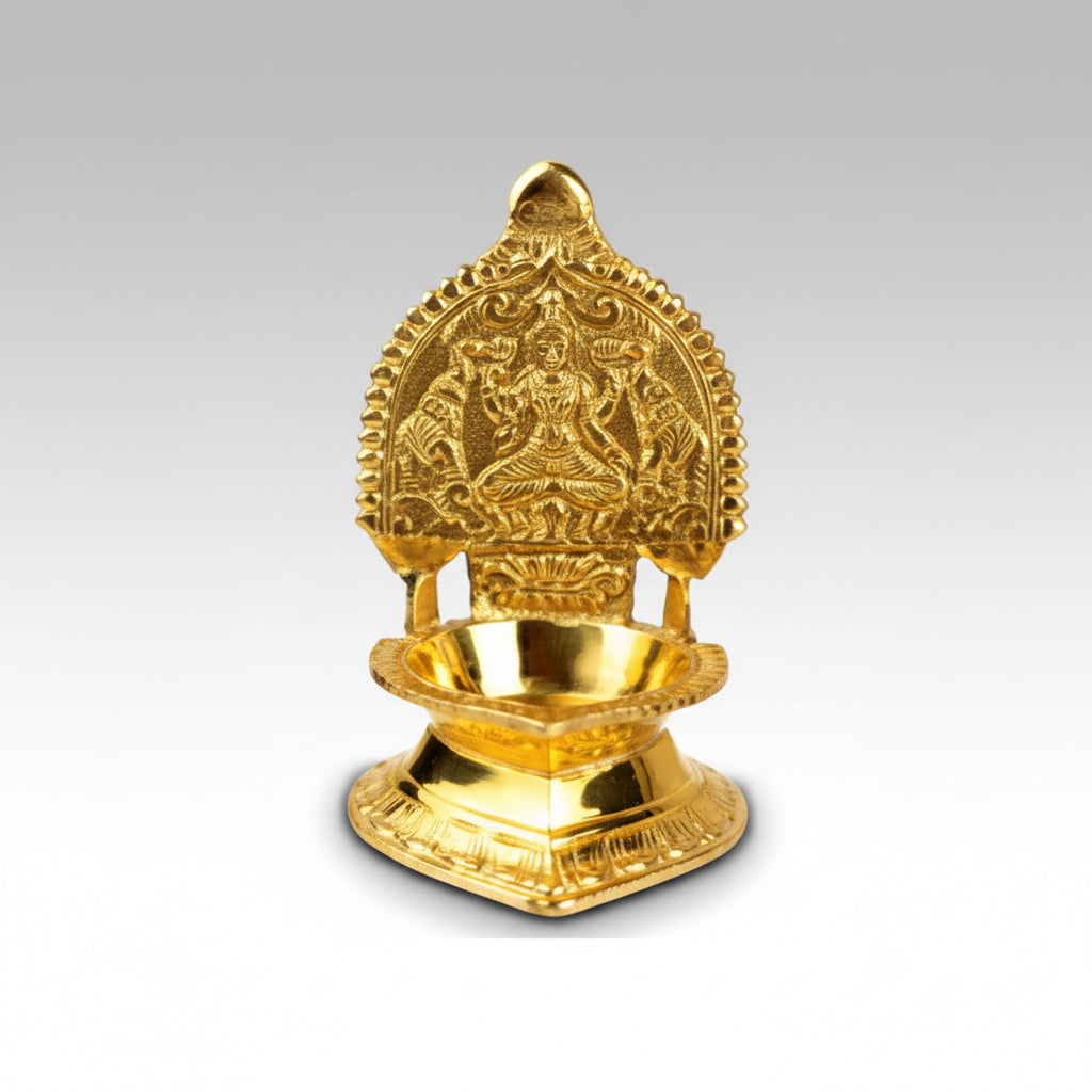Vijayalaxmi Diya In Brass-One Piece