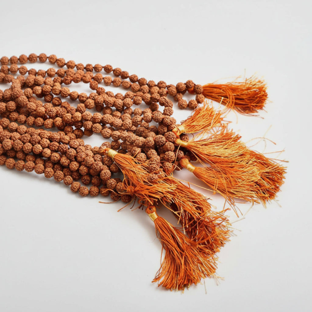 Rudraksha Mala Set Of 9 (6 mm)-With Knots