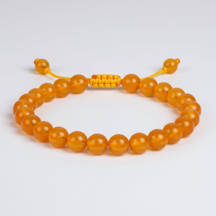 Yellow Agate Bracelet (Design I)-Adjustable Thread