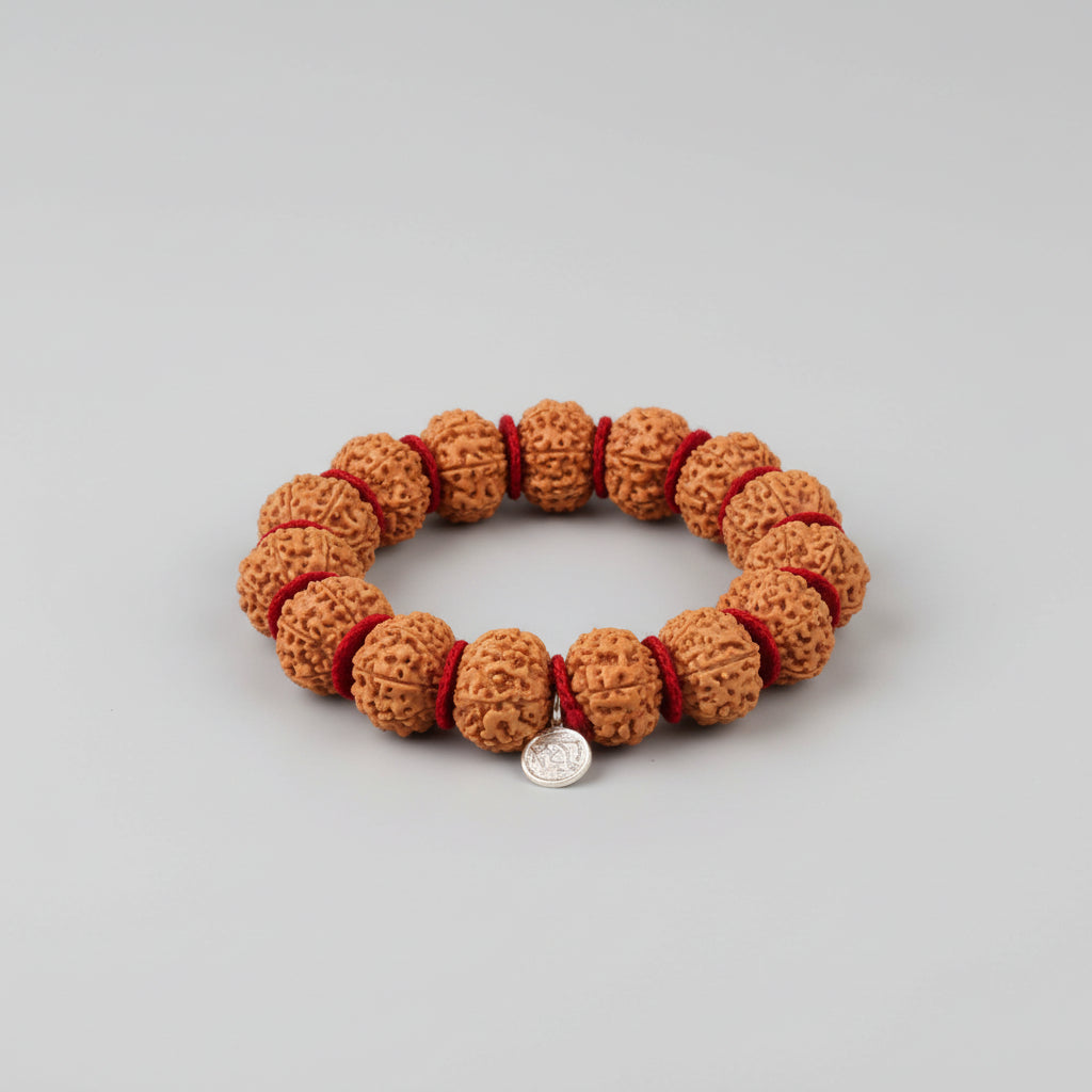Collector 8 Mukhi Ganesha Java Bracelet-Woolen Spacers