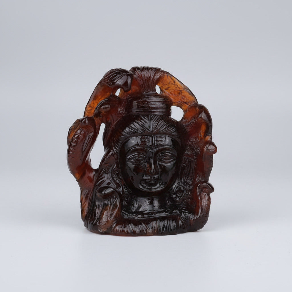 Gomedh Shiva Face - 1016.25 carats