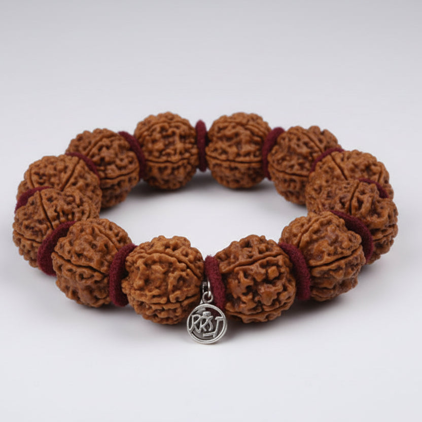 5 Mukhi Guru Bracelet (I)-Collector-Silver Chakri