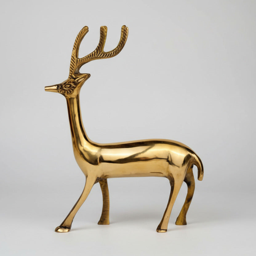 Deer Superfine Brass Idol
