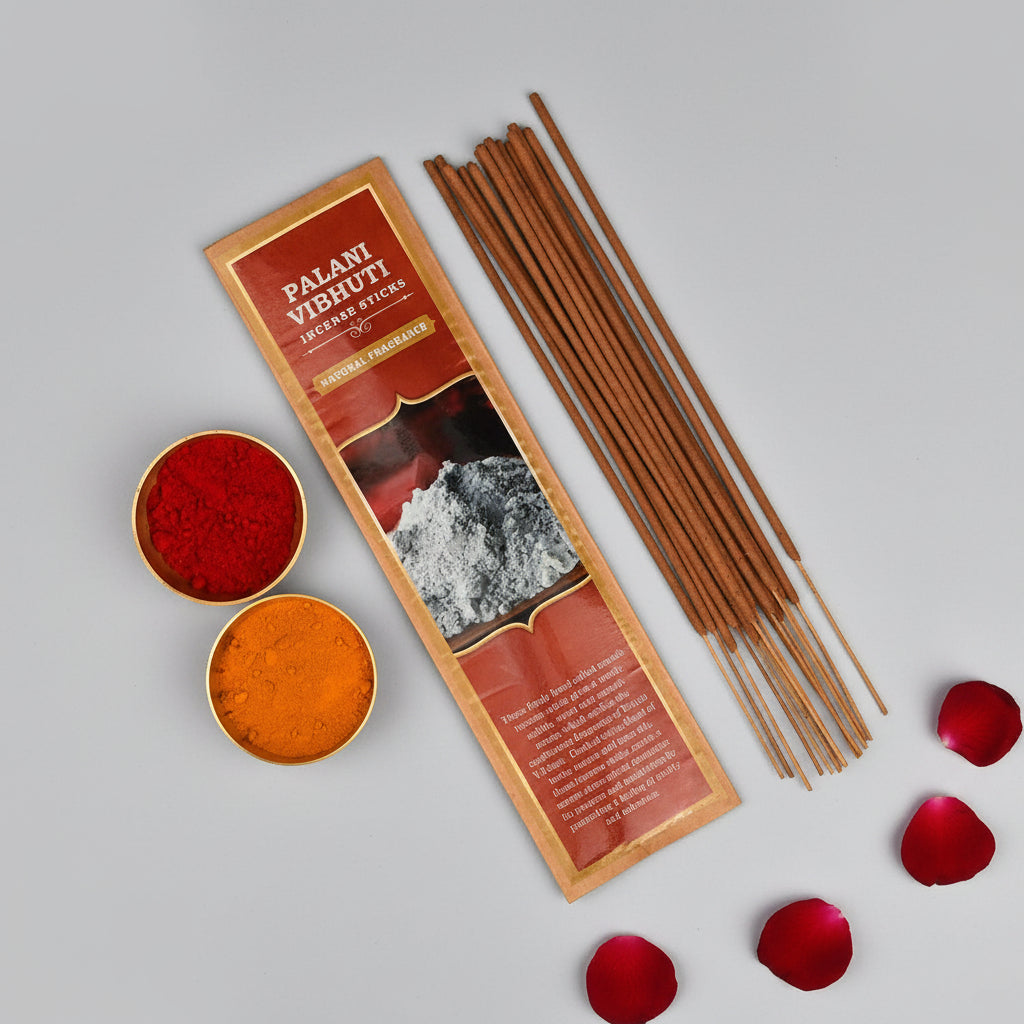 Palani Vibhuti Incense Sticks (Natural Fragrance)-30 Sticks