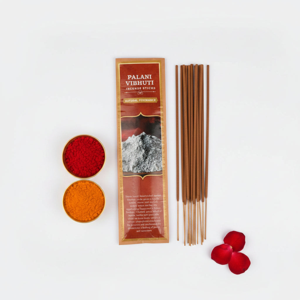 Palani Vibhuti Incense Sticks (Natural Fragrance)-30 Sticks