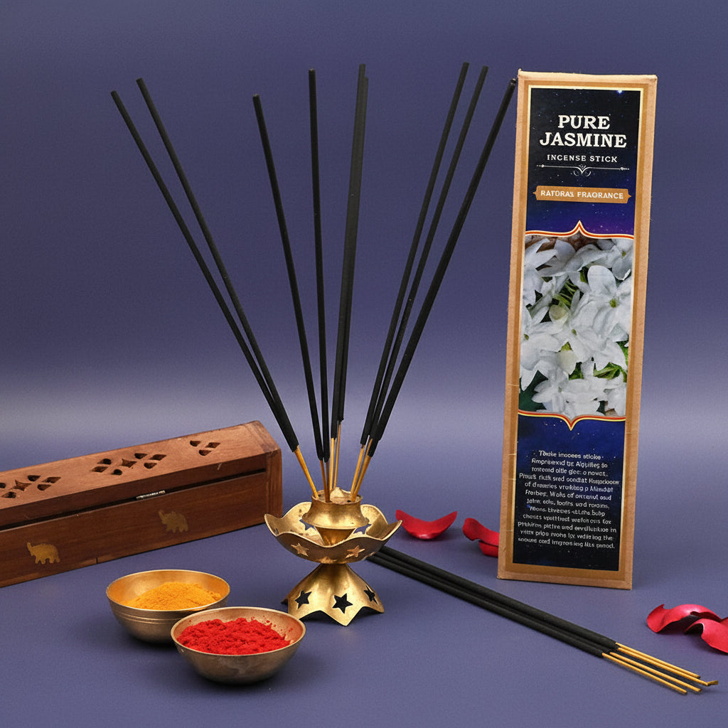Pure Jasmine Incense Stick (Natural Fragrance)-15 Sticks