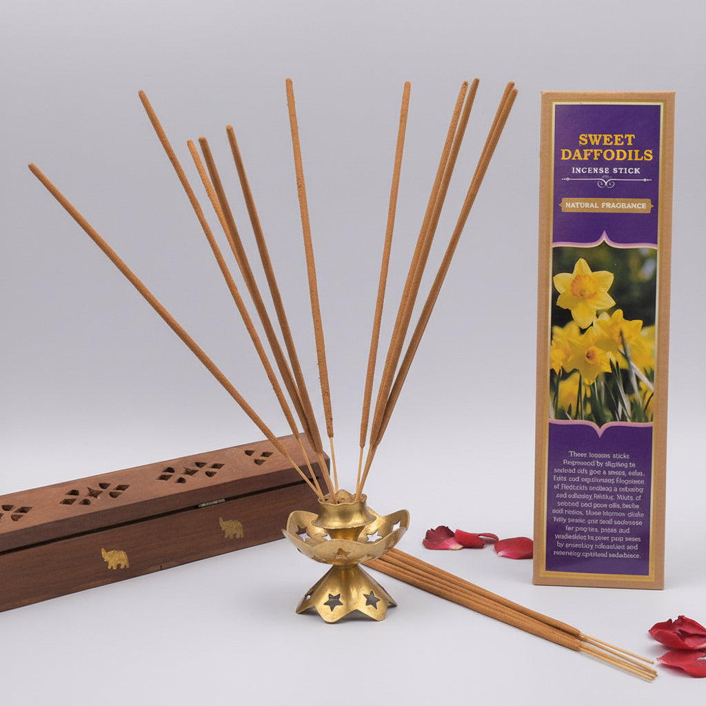 Sweet Daffodils Incense Stick (Natural Fragrance)-15 Sticks