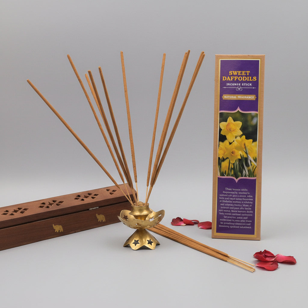 Sweet Daffodils Incense Stick (Natural Fragrance)-30 Sticks