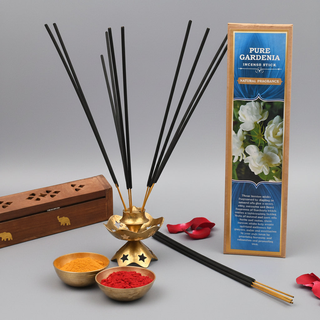 Pure Gardenia Incense Stick (Natural Fragrance)-15 Sticks