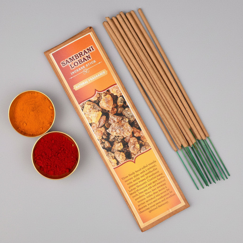 Sambrani Loban Incense Stick (Natural Fragrance)-15 Sticks