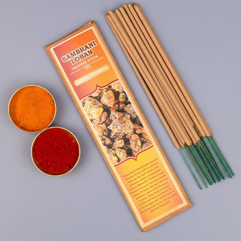 Sambrani Loban Incense Stick (Natural Fragrance)-15 Sticks