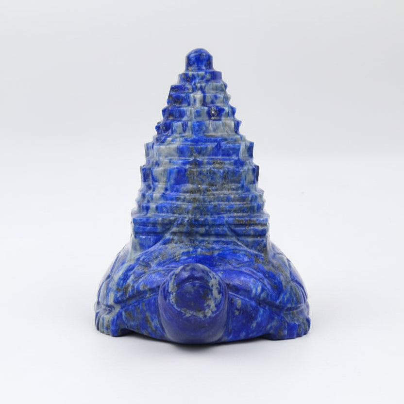Lapis Lazuli Kurma Shree Yantra - 634 gms