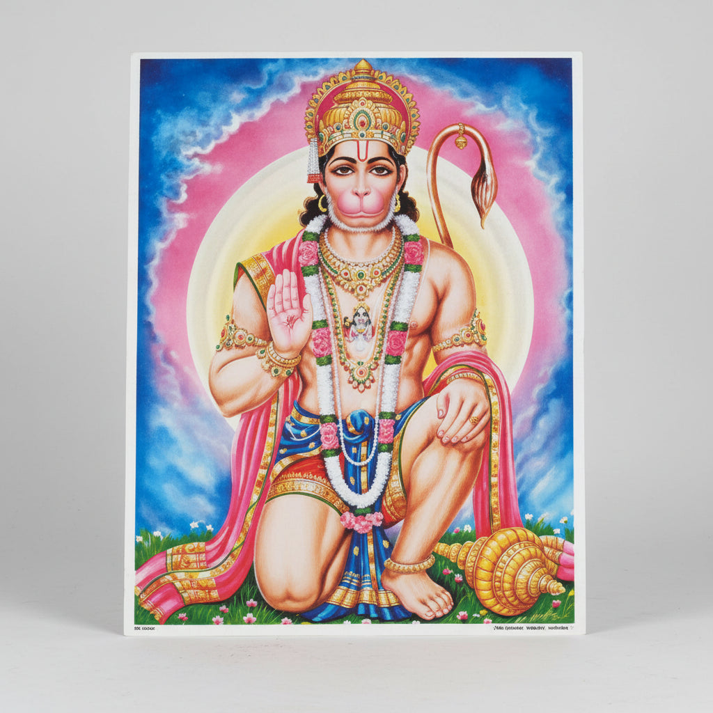 Lord Hanuman Photo Large I-With Frame I