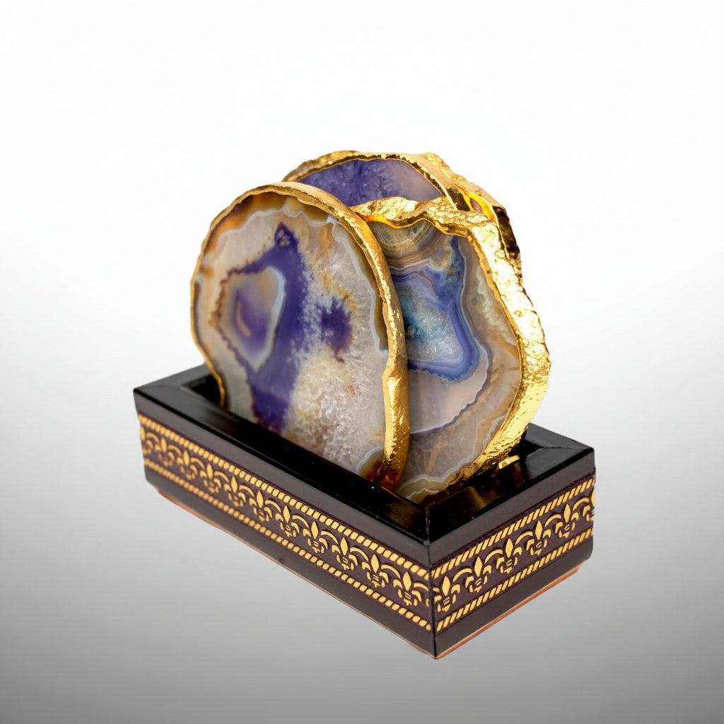 Gemstone Coasters-Blue