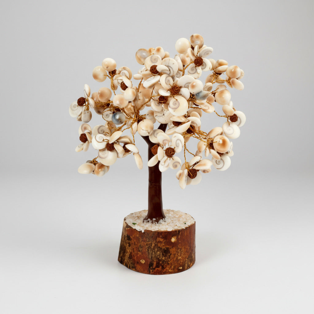 Natural Gomati Chakra with Rudraksha Chakra Vastu Tree