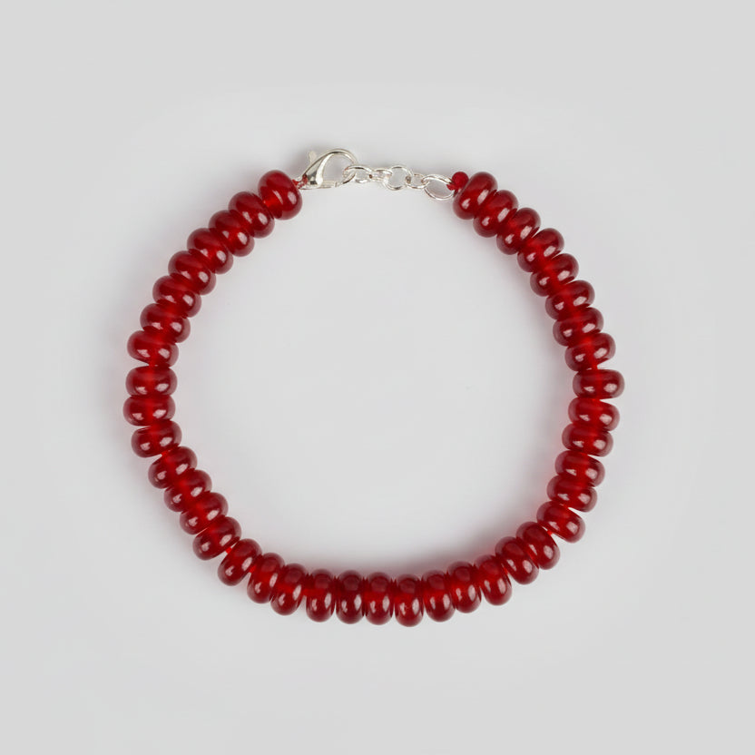 Carnelian Bracelet (Elliptical Beads)