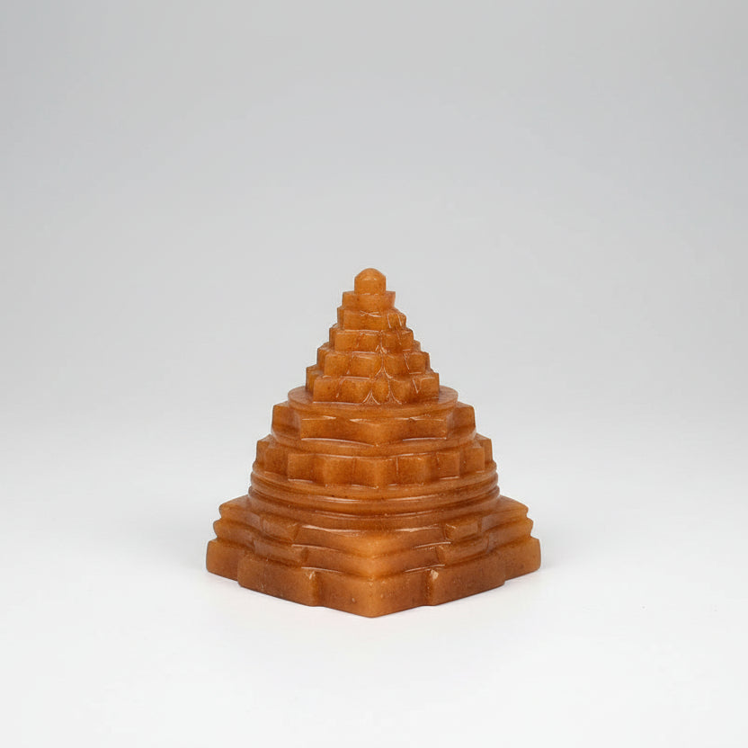 Yellow Jade Shree Yantra 340 to 350 gms