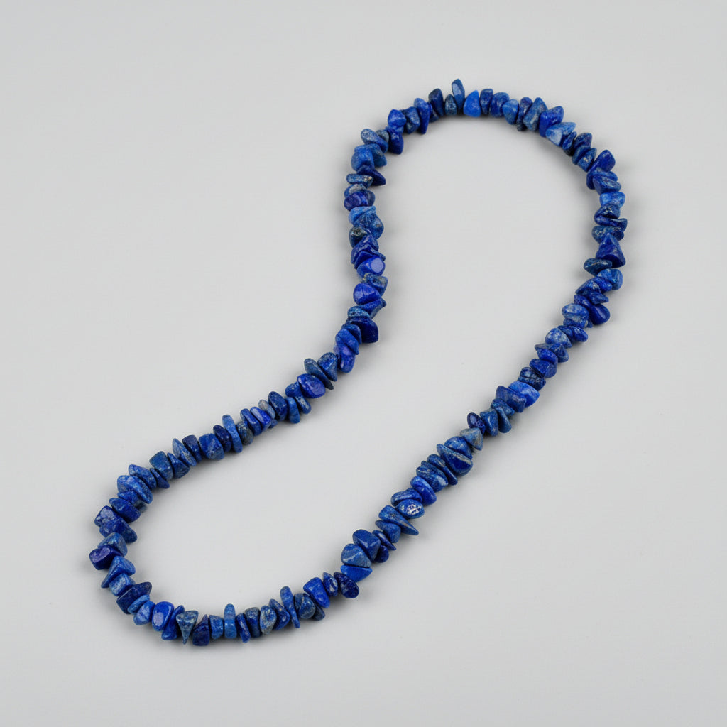 Lapis Lazuli Uncut Beads Necklace