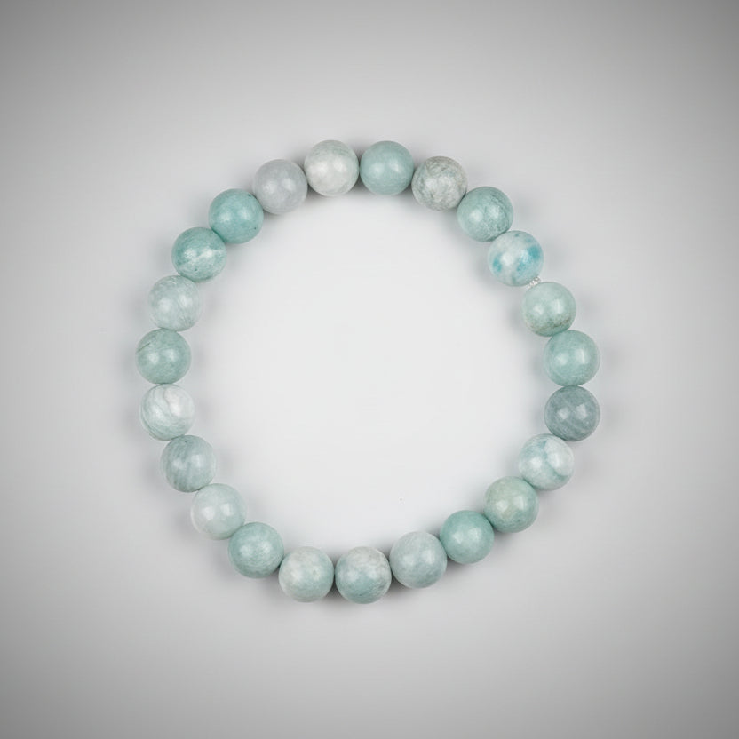 Amazonite Bracelet in Elastic-10 mm