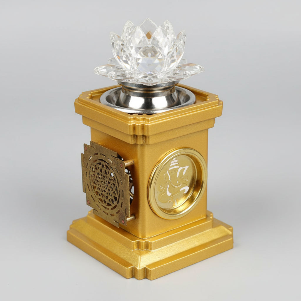 Suvarnadeep Vastu Lamp-Antique Gold Finish