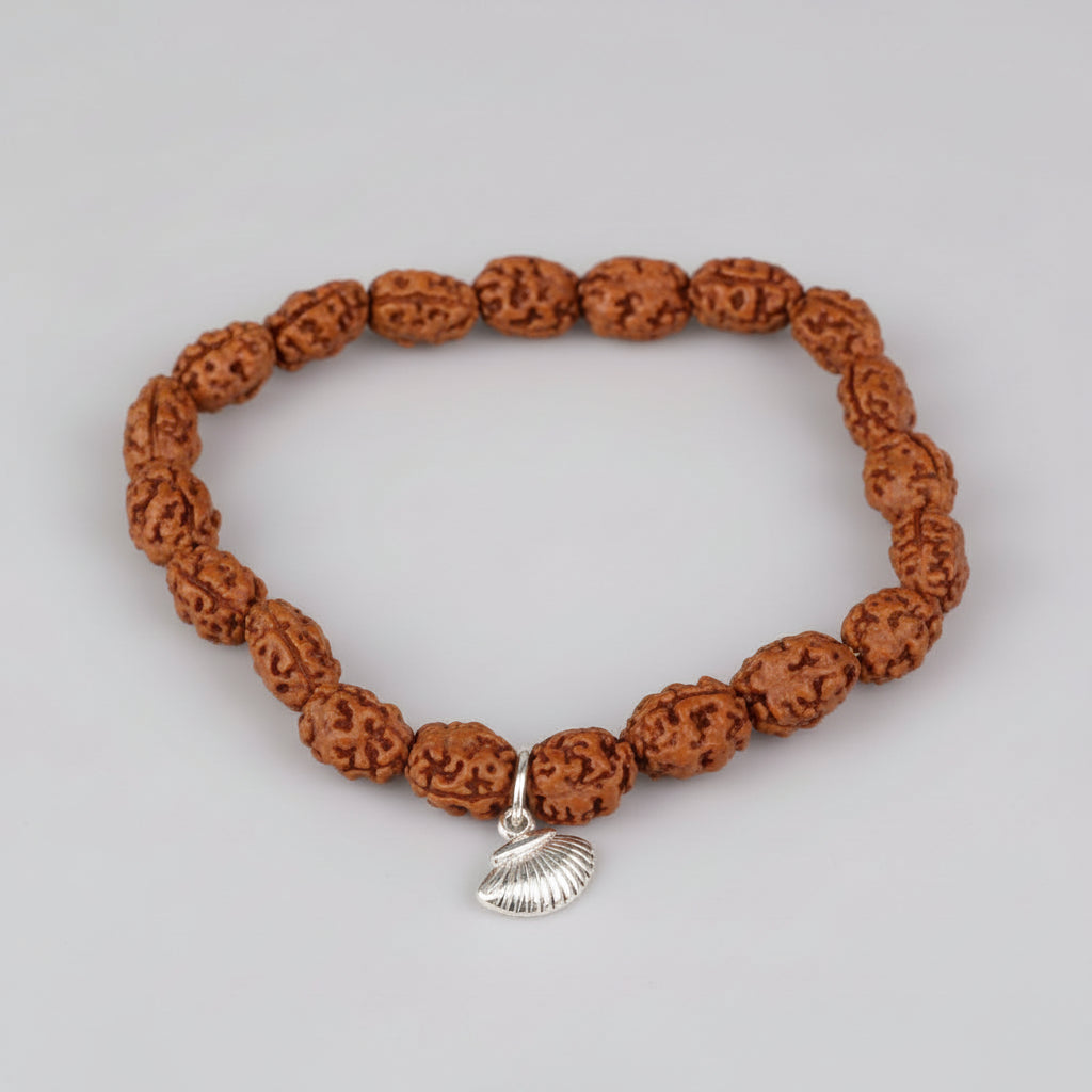 2 Mukhi Moon Java Bracelet (I)-8 mm