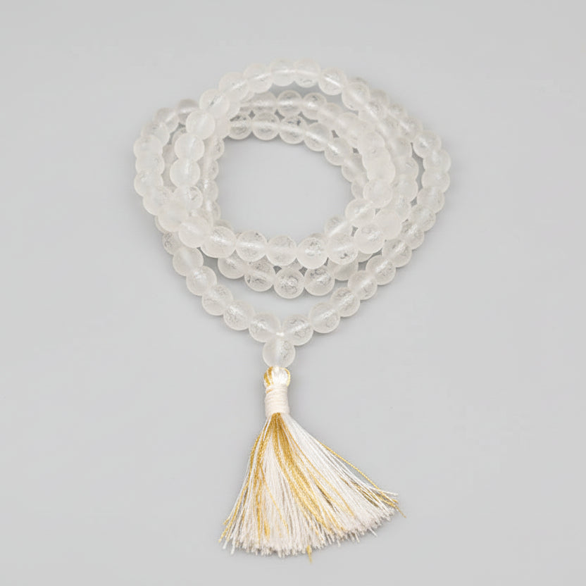Om Printed Sphatik Mala