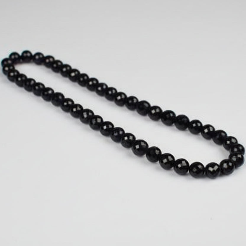 Blue Sapphire Faceted Necklace (II)-8 mm