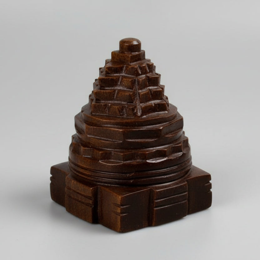 Shree Yantra in Tiger Eye Stone 96 gms
