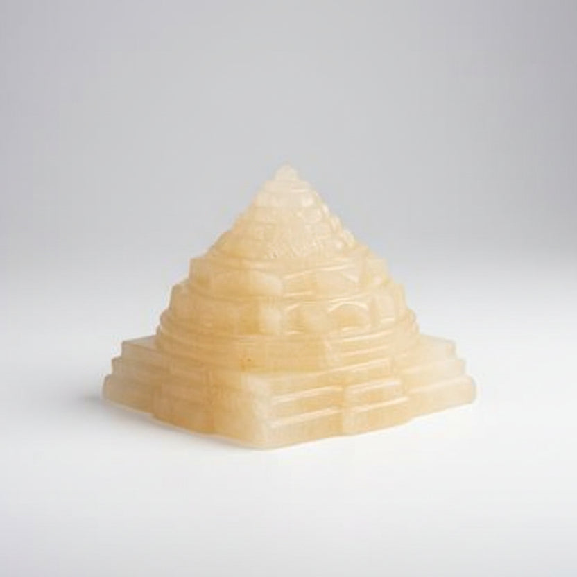 Yellow Jade Shree Yantra 140 to 150 gms