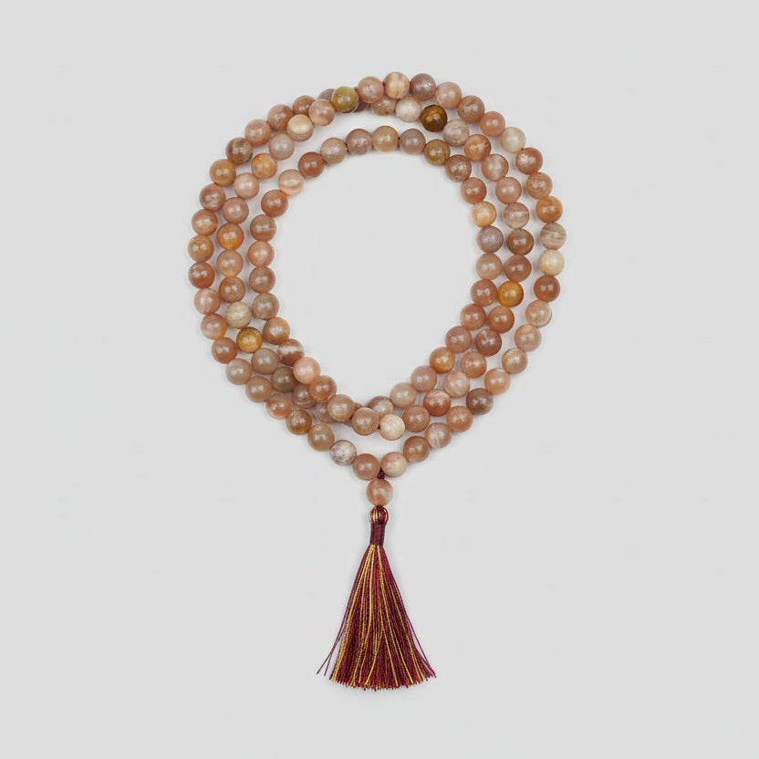 Natural Sunstone Mala-6 mm