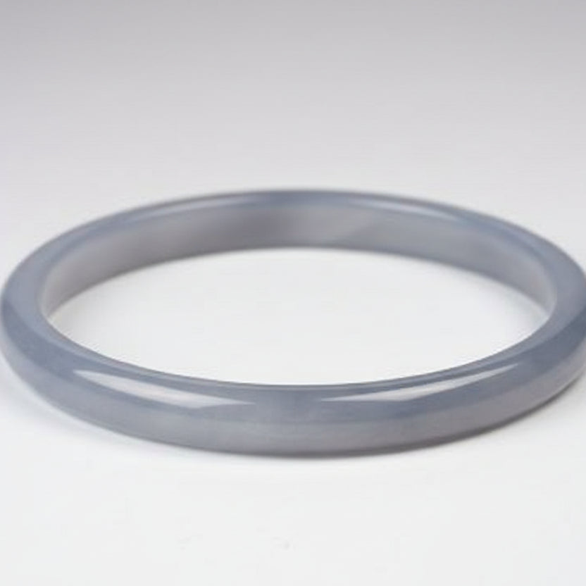 Blue Agate Bangle (V)