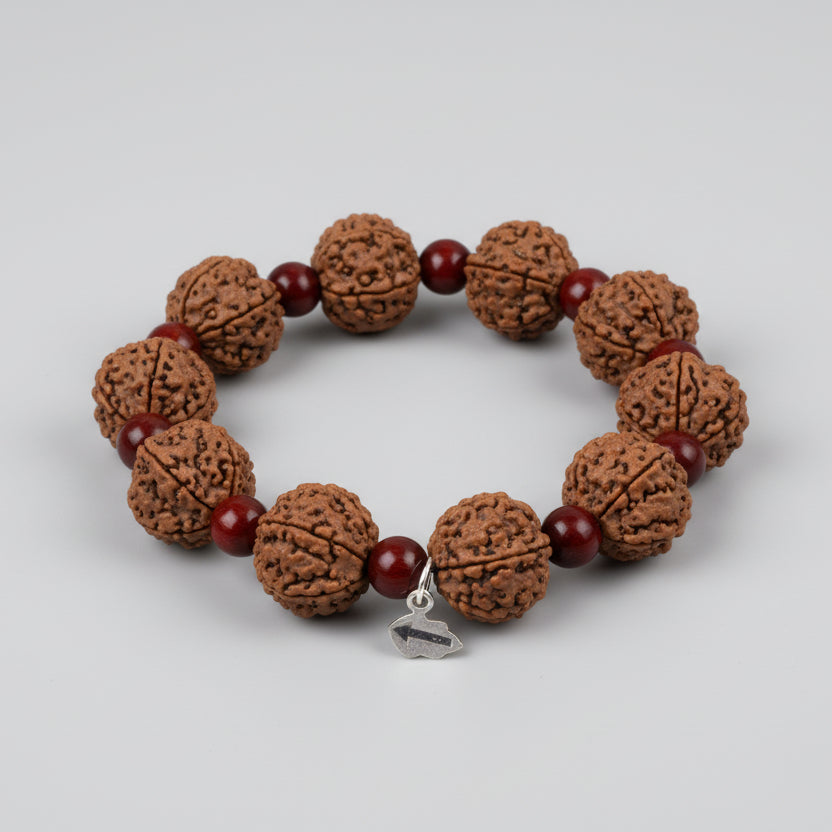 Guru Bracelet with Sandalwood Beads