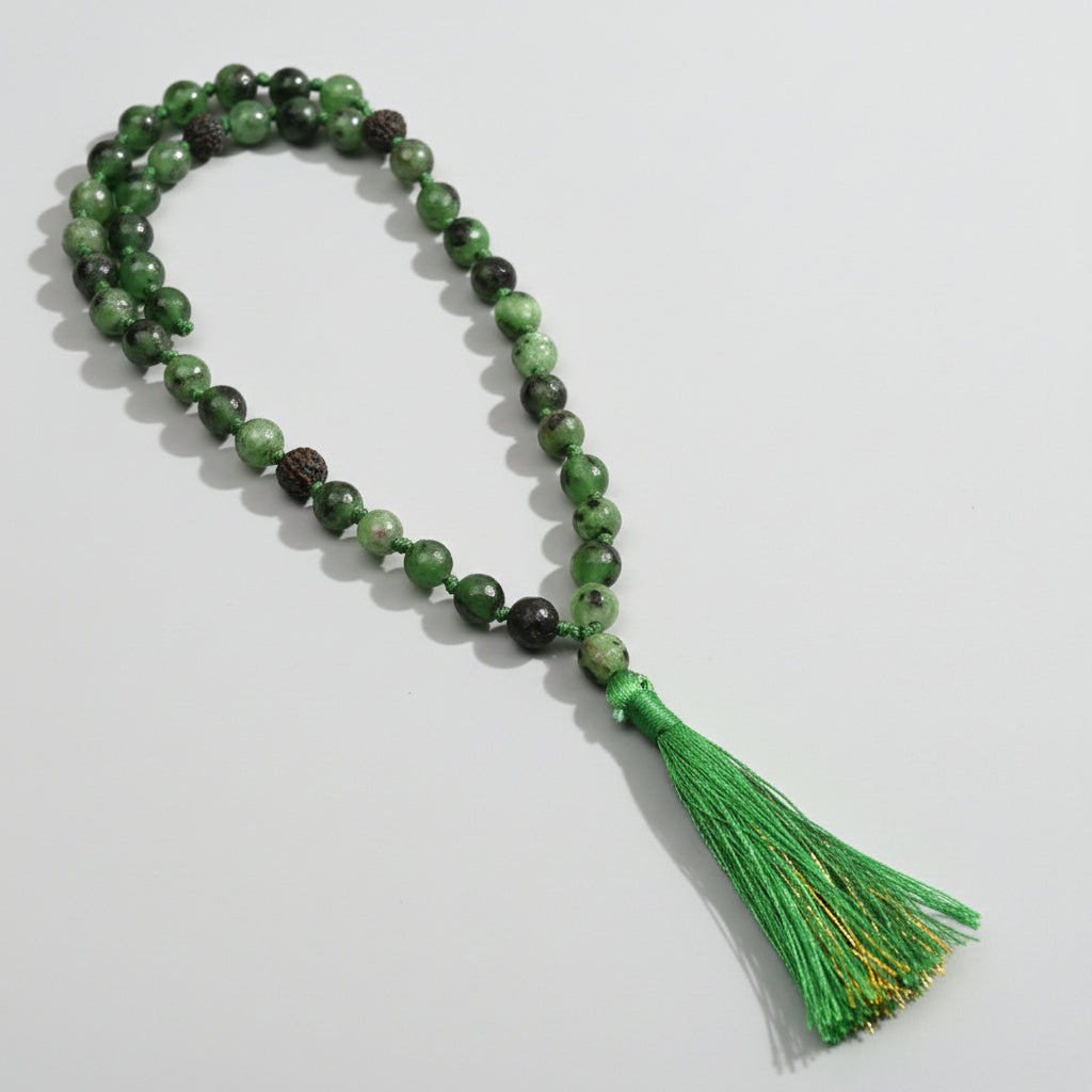 Ruby Necklace Mala