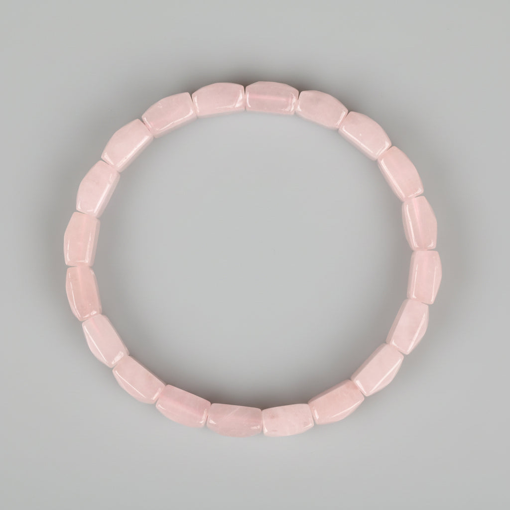 Rose Quartz Faceted Bracelet (VII)