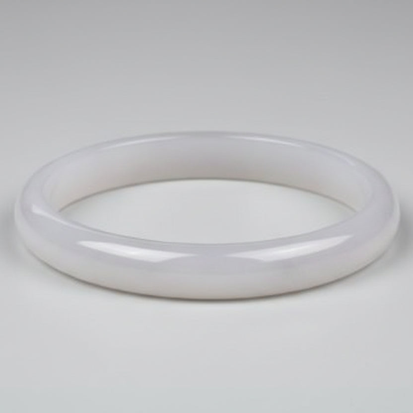White Agate Bangle (VII)