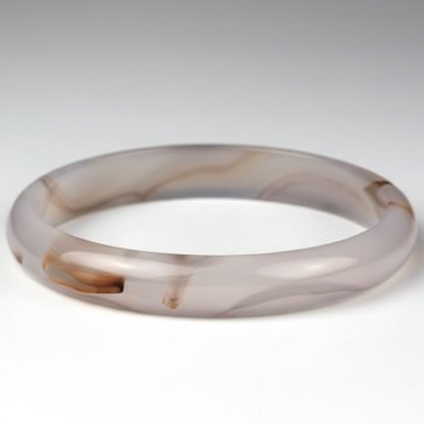 Pink Agate Bangle (I)