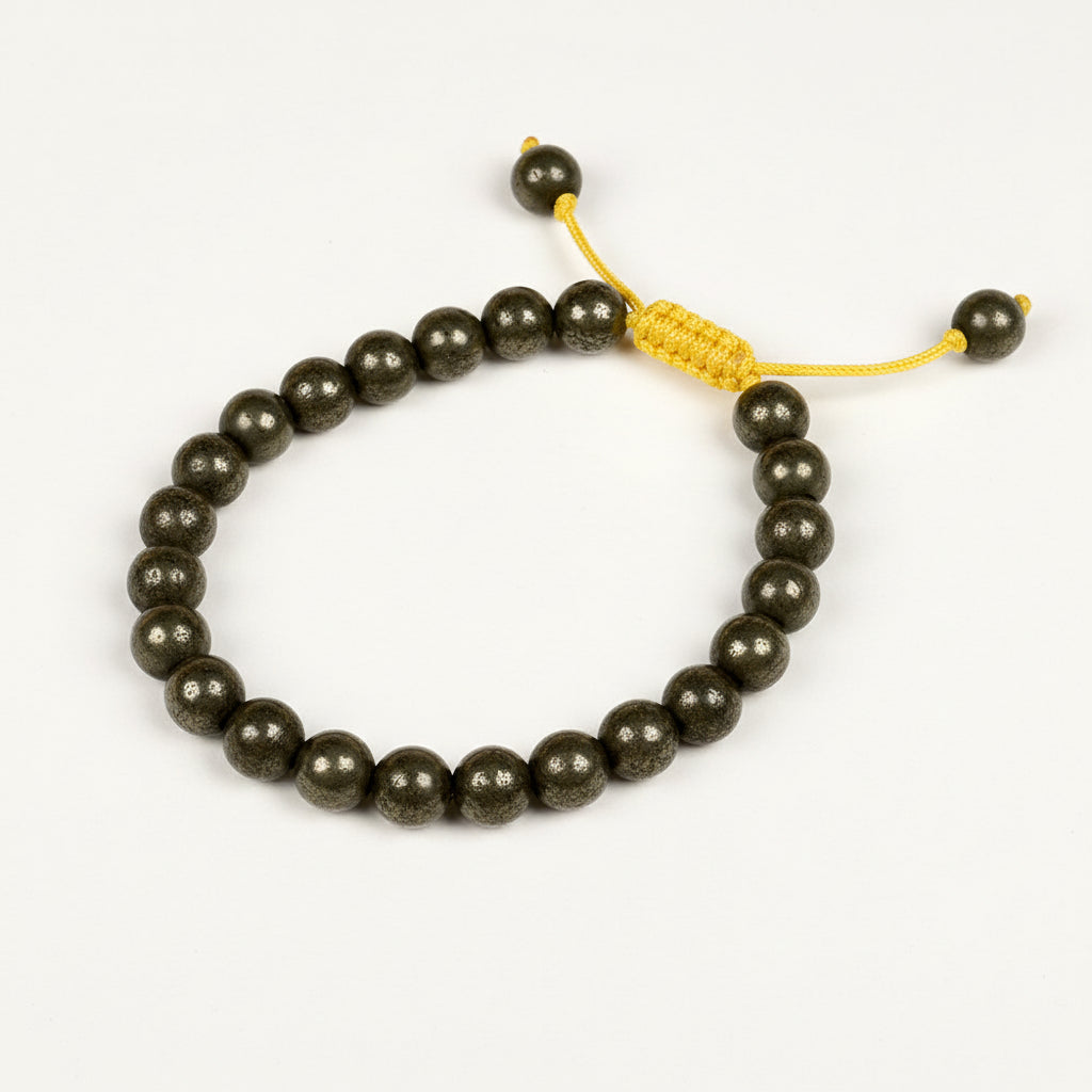 Pyrite Adjustable Thread Bracelet-8 mm