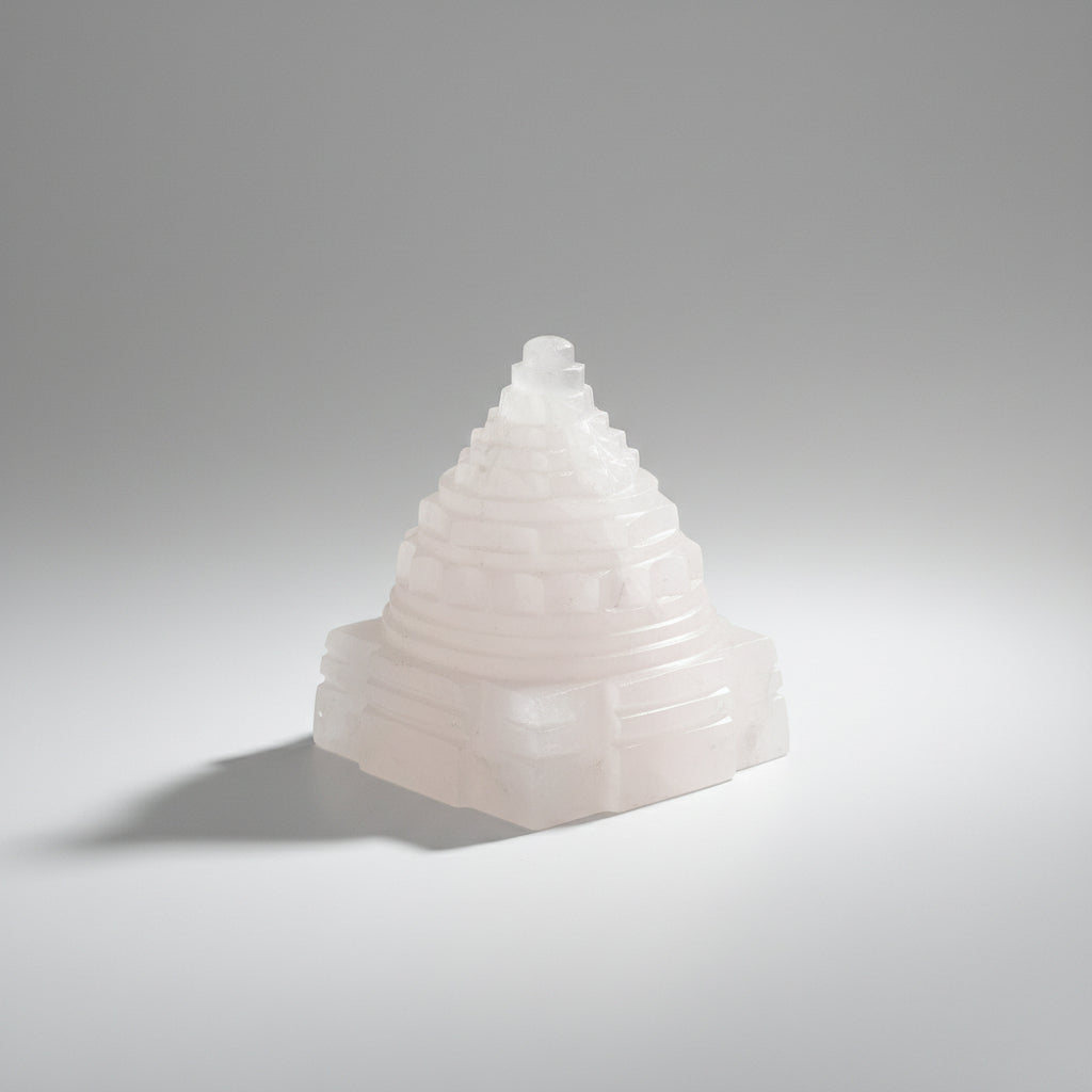 Rose Quartz Shree Yantra - 284 gms