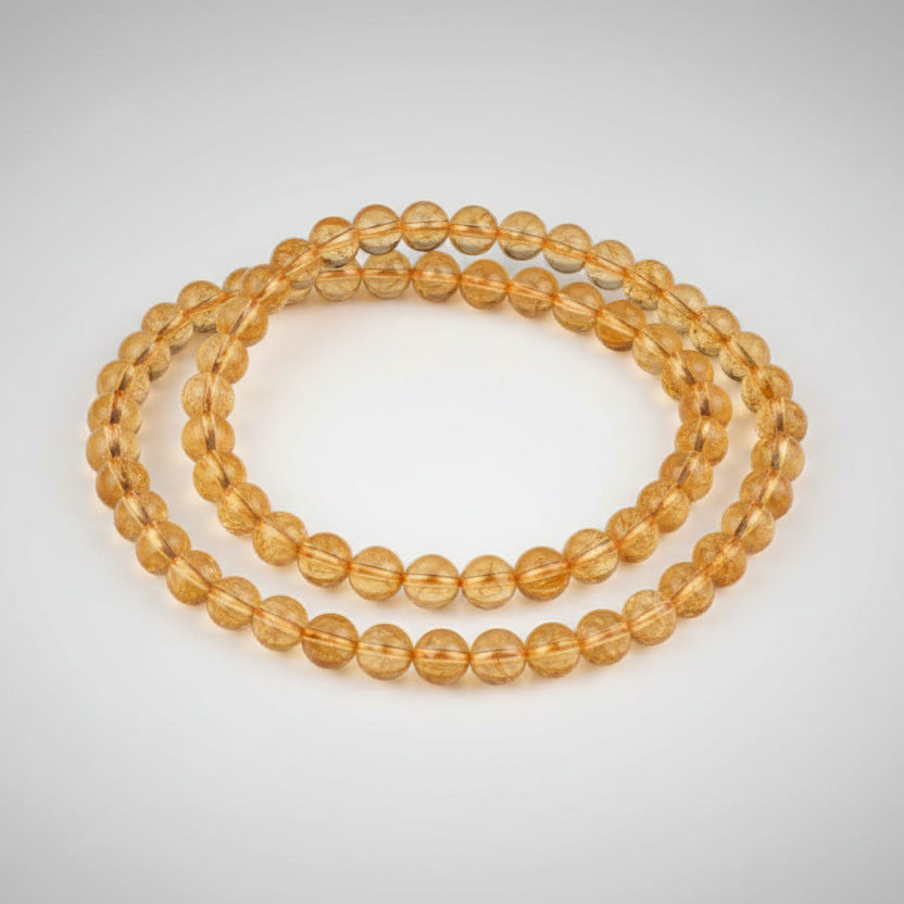 Yellow Citrine Mala (10 mm)-72 Beads