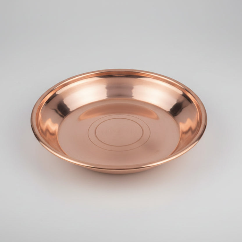 Copper Puja Thali-Small