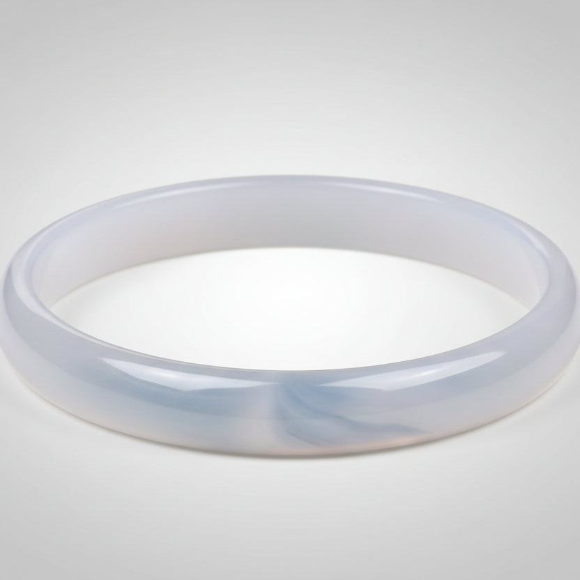 White Agate Bangle (VIII)