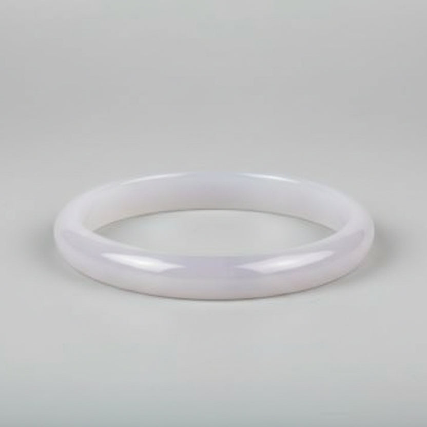 White Agate Bangle (VIII)