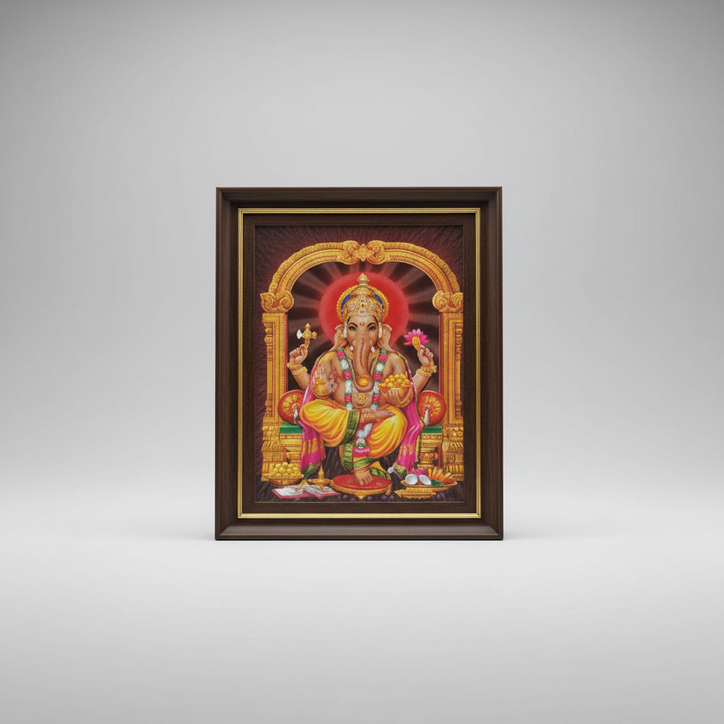 Ganesh Photo Medium-With Frame I